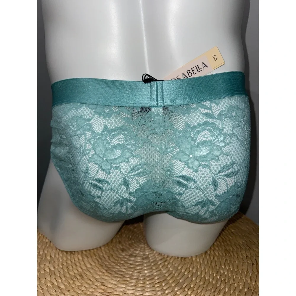 Cosabella Blu Capri Never Say Never Sports Brief Lace Underwear Size M
